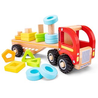 Truck met geometrische vormen